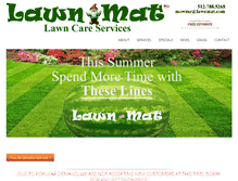 Tablet Screenshot of lawnmat.com